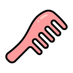 Simple Hair Comb colorful icon. The icon can be used for websites, print templates, presentation templates, illustrations, etc	