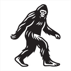 Obraz premium Bigfoot Sasquatch Vector Artwork 