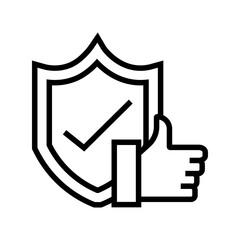 Reliability vector icon