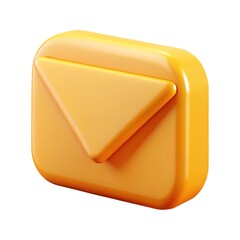 3D Email Icon on White Background