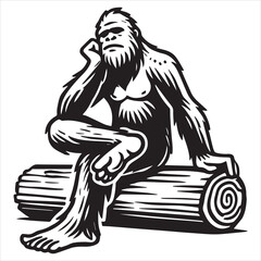 Unique Bigfoot Sasquatch Vector Creation
