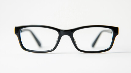 Fototapeta premium Reading Glasses with a White Background – Stylish and Clear Vision Accessories