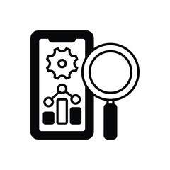Mobile Analysis vector icon