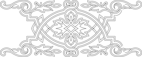 vector illustration design image decoration ornament carving classic vintage