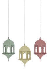 Obraz premium PNG Flat illustration of Ramadan minimalist elegant vintage.