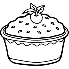 Minimal Peach Cobbler Design