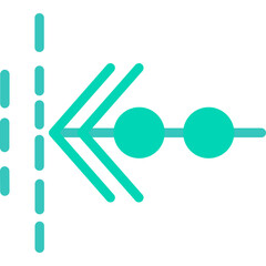 Arrow Dotted Left Icon