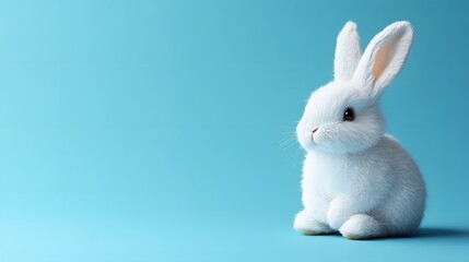 Obraz premium Cute Easter bunny. Easter Celebration Concept