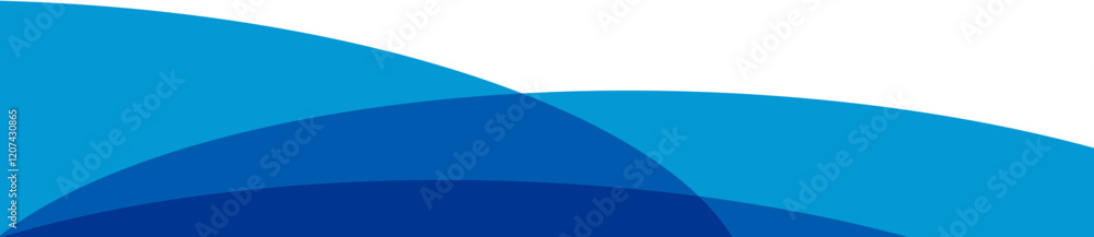Wall mural divider header for app, banners or posters. set of template dividers shapes for website. curve lines