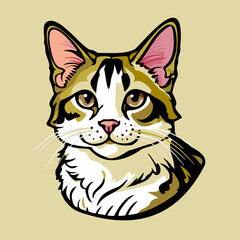 黄金色のかわいい猫