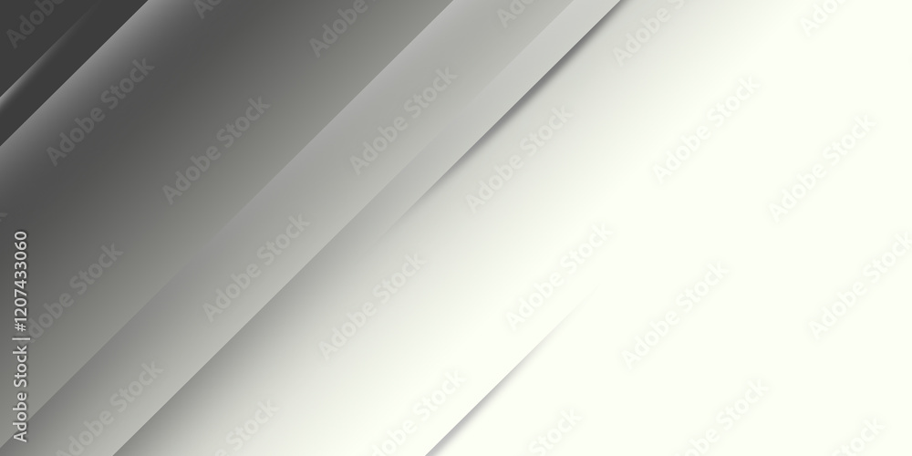 Poster grey white abstract background paper shine and layer element for presentation design
