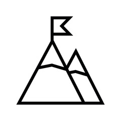 Mountain Peak vector icon