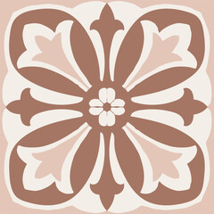 Mocha Azulejos Vector Tile