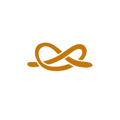 rope knot vector icon