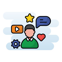 Social Media vector icon
