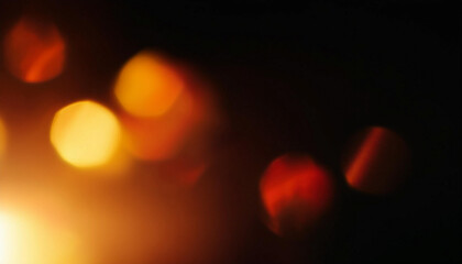 Abstract Orange and Red Light Leaks, Bokeh Background, Generated image