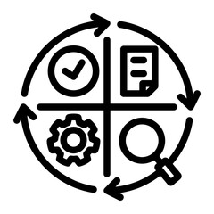 Iteration Icon Outline Style