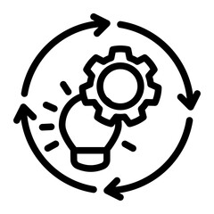 Innovation Icon Outline Style