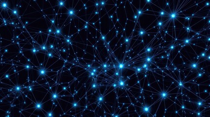 Naklejka premium view of a digital background perfect for tech processes, AI, data transfer, and digital storage; top-down perspective with a focus on geometric shapes and data streams