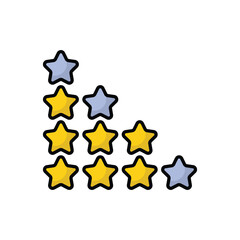 Rating vector icon