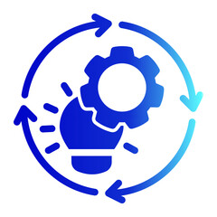 Innovation Icon Glyph Gradient Style