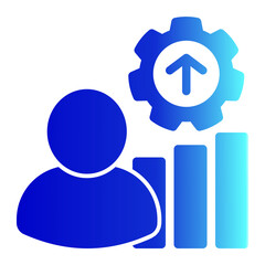 Development Icon Glyph Gradient Style
