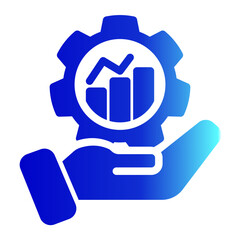 Development Icon Glyph Gradient Style