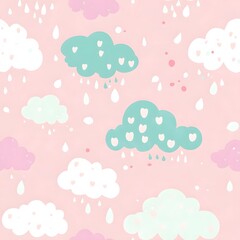 Ethereal Clouds. A dreamy and serene design concept