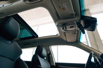 Panoramic sun roof in the car