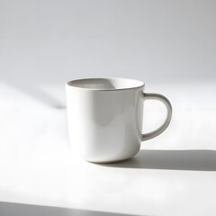 Fototapeta premium Beauty cup on white background