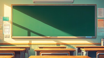 学校の教室の黒板_3