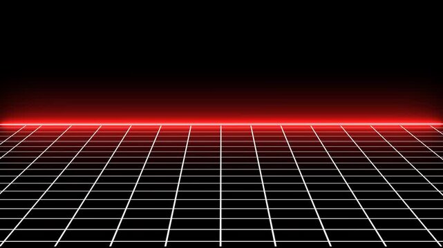Technology grid lines ,Sci-Fi background futuristic with laser grid landscape