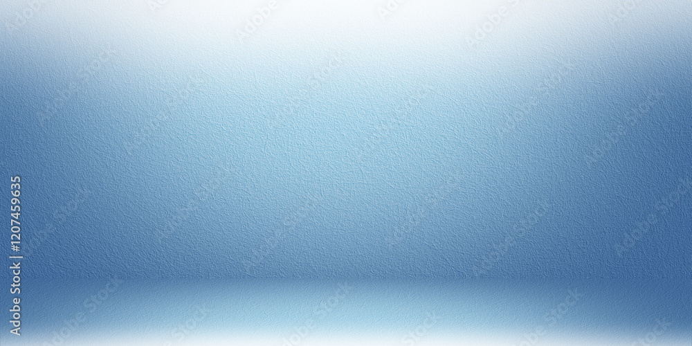 Poster blue empty room studio gradient used for background and display your products