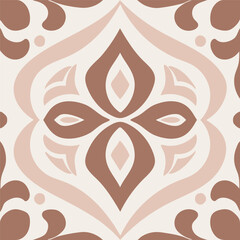 Mocha Azulejos Vector Tile