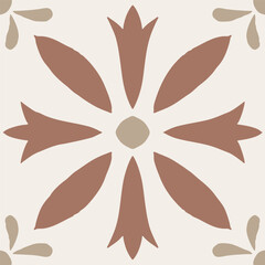 Mocha Azulejos Vector Tile