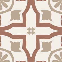 Mocha Azulejos Vector Tile
