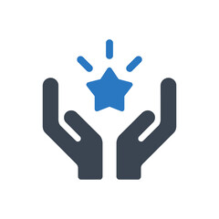 Empower Hands with Star Icon