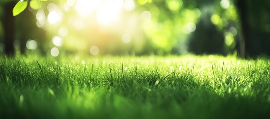 Obraz premium Sunlit Meadow: A Serene Escape into Nature's Embrace