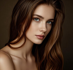Naklejka premium Portrait of a woman.