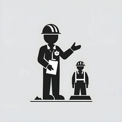 Vector of a boss giving instructions.