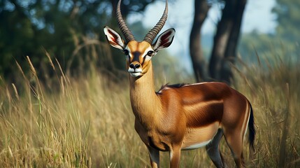 Antelope against the background of nature