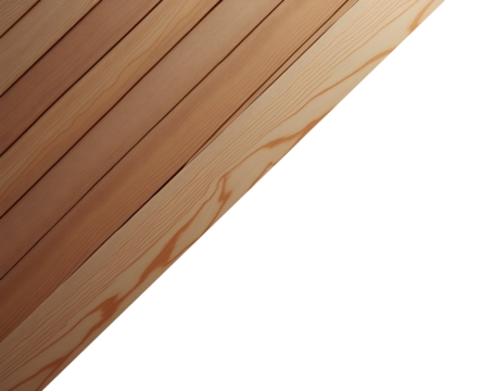 Striking contrast: Light wood grain diagonally meets a calming.  A minimalist design showcasing natural texture and bold color., cut out,transparent background