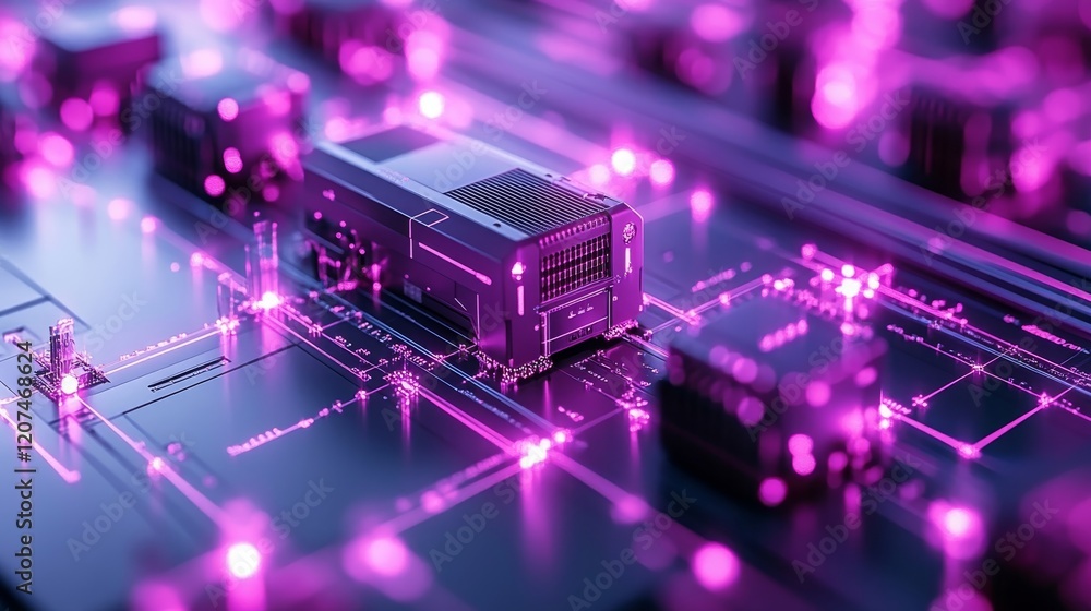 Poster business implementing hyperautomation technology for streamlined operations in a digital workspace