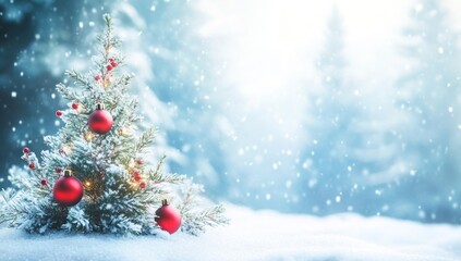 Winter Wonderland: A Snowy Christmas Tree