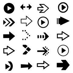 arrow icon. navigation arrows. directional symbol