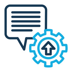 Feedback Icon with Outline Color Style