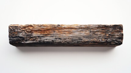 Textured wooden beam studio setting photographic artwork minimalist design close-up perspective