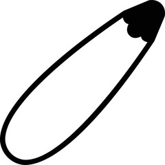 Simple vector icon eggplant
