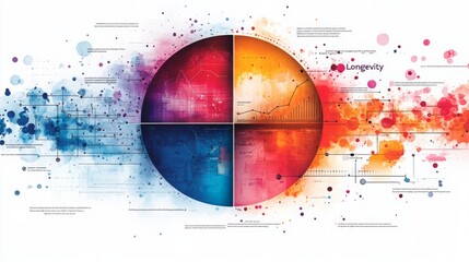 Analyzing factors contributing to longevity through a visually engaging pie chart representation