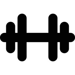 Obraz premium Simple vector icon dumbbell